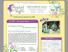 Tablet Screenshot of campbellrdnursery.com